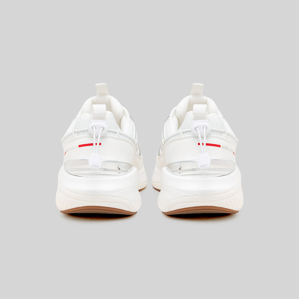 Men's TRON (Star III) White Red Mesh Sneakers 010261-001-3