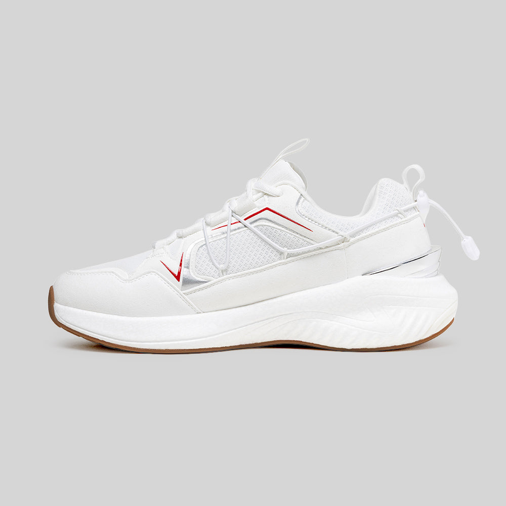 Men's TRON (Star III) White Red Mesh Sneakers 010261-001-6