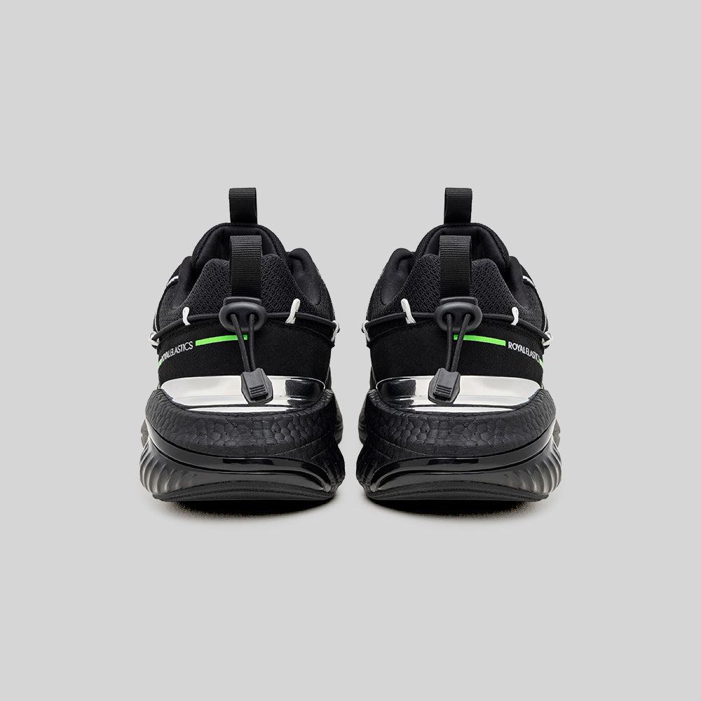Men's TRON (Star III) Black Green Mesh Sneakers 010261-994-3