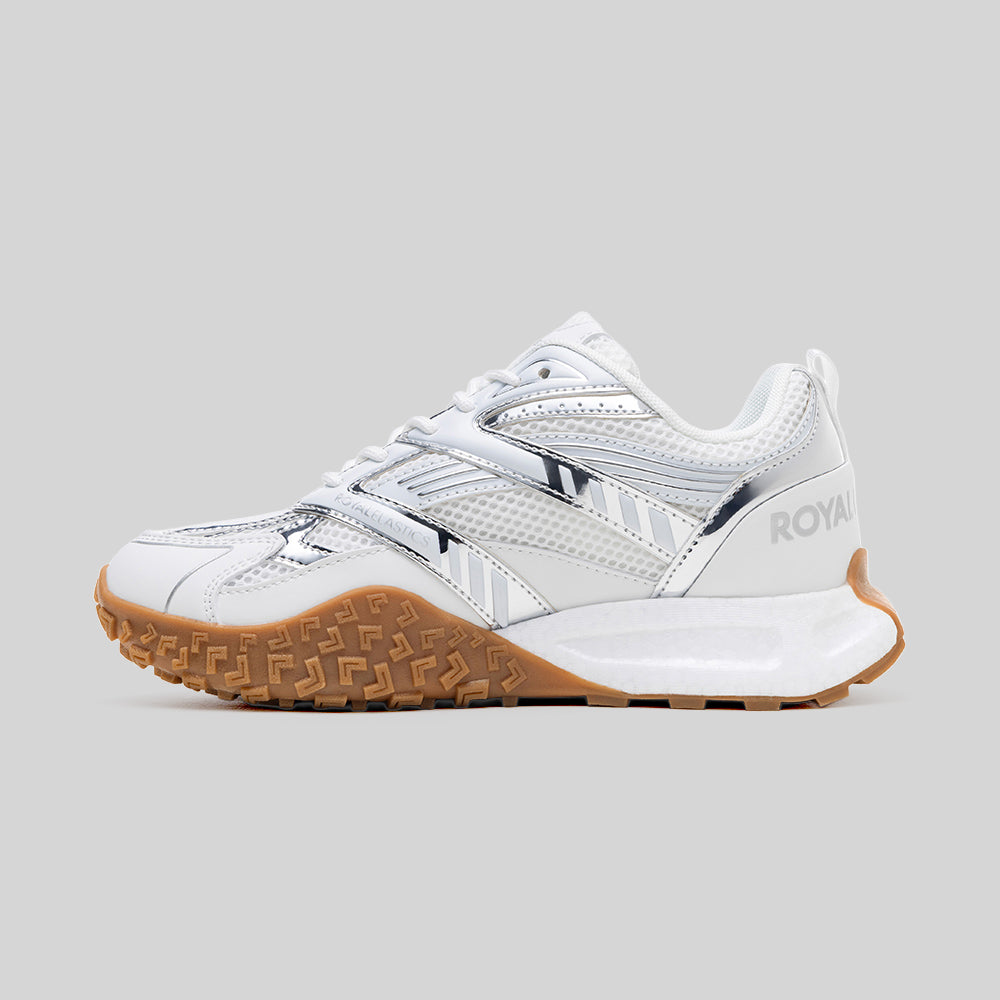 Men's Dune White Silver Mesh Sneakers 010263-003-2