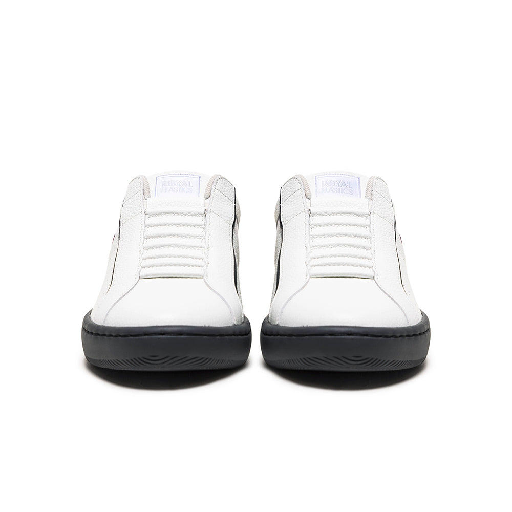 Men's Icon 2.0X White Red Black Leather Sneakers