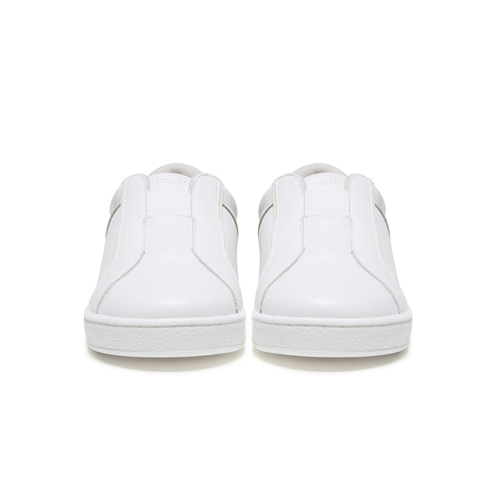 Men's Duca White Brown Leather Sneakers