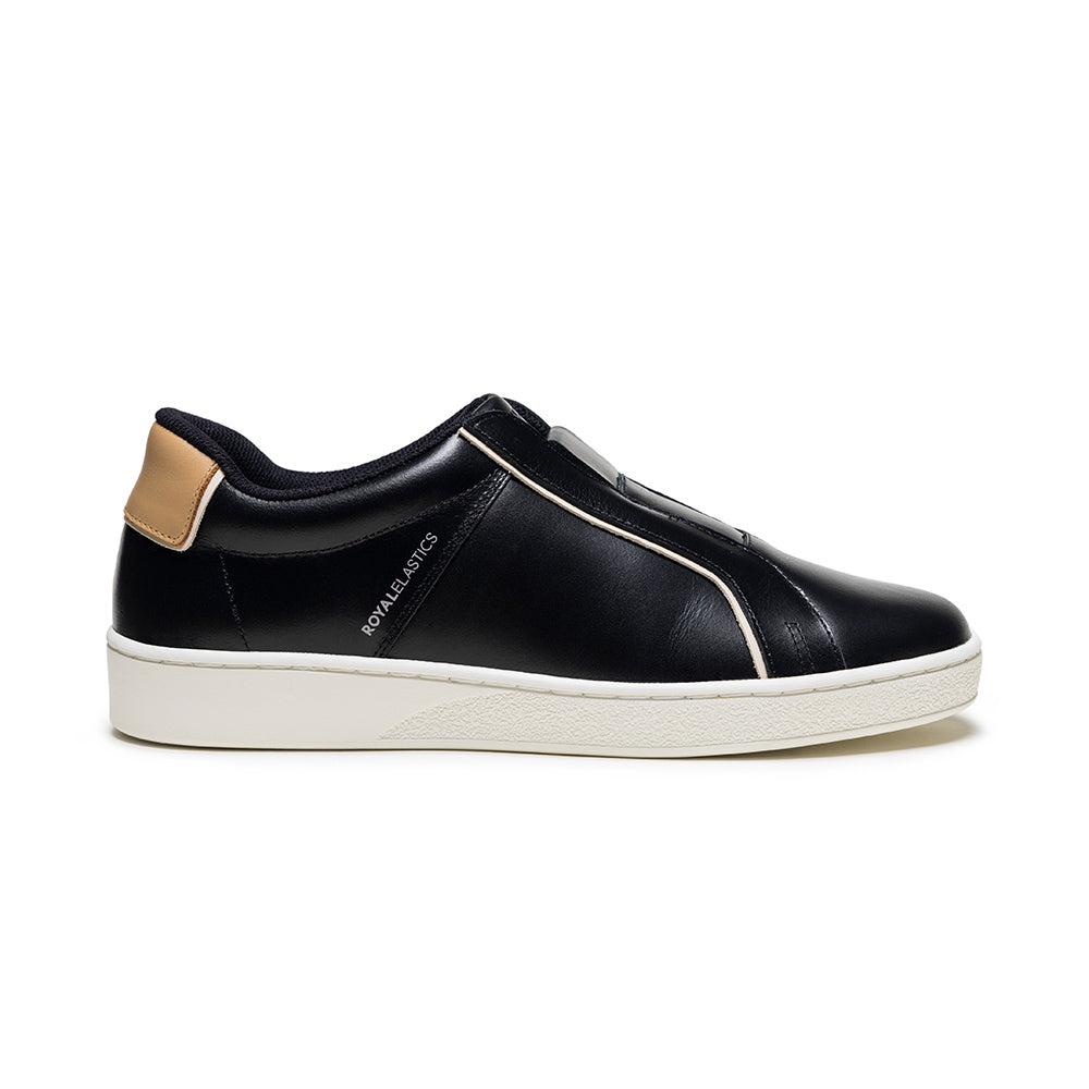 Men's Duca Black Brown Leather Sneakers