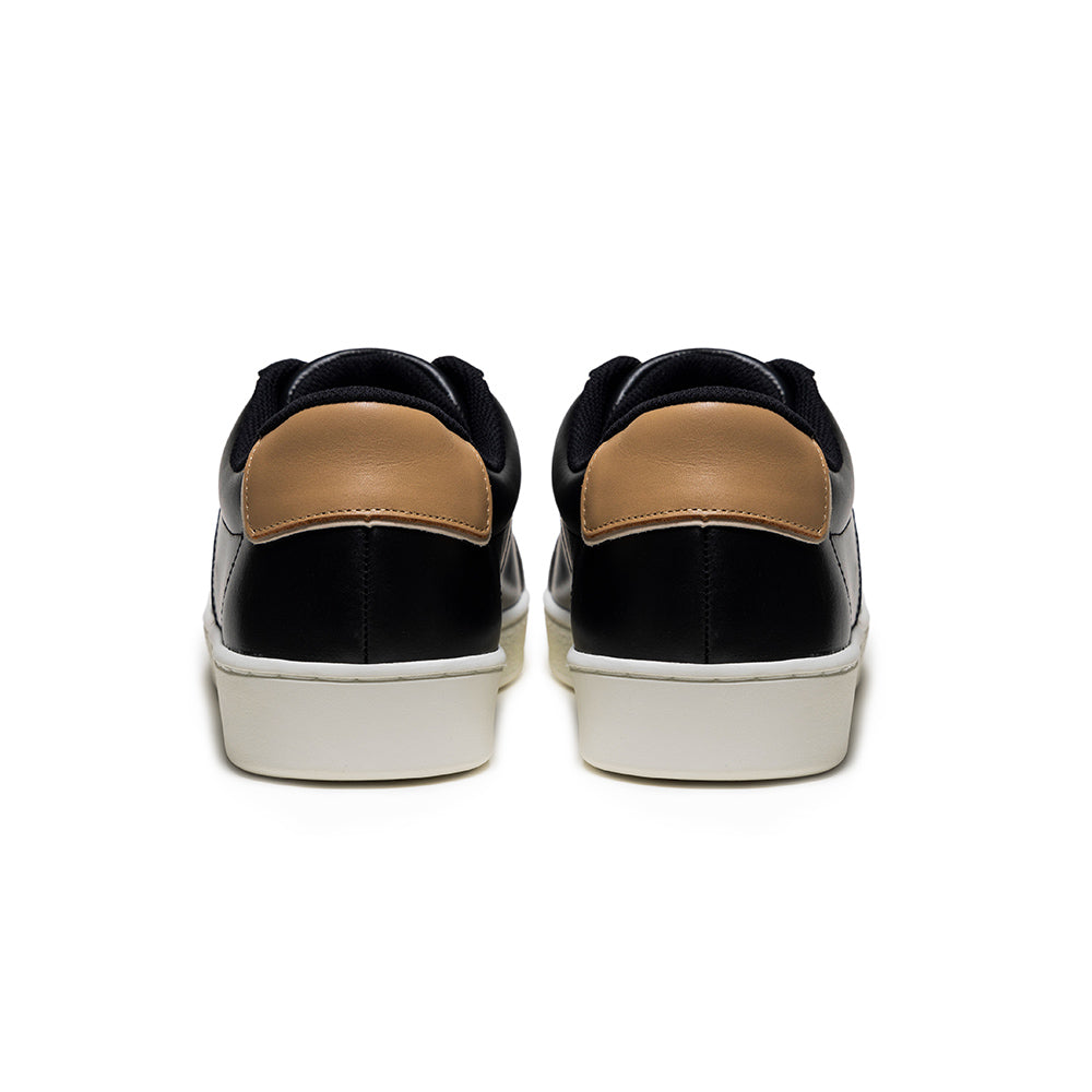 Men's Duca Black Brown Leather Sneakers