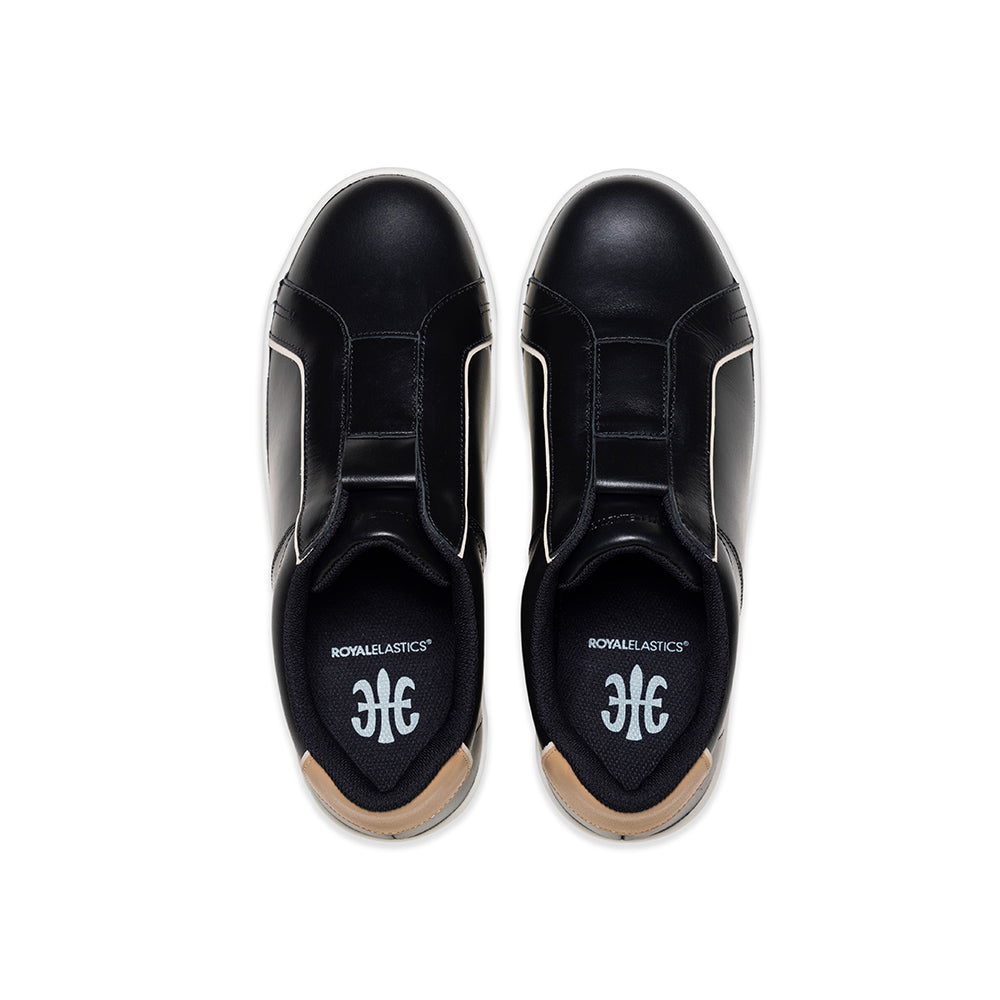 Men's Duca Black Brown Leather Sneakers