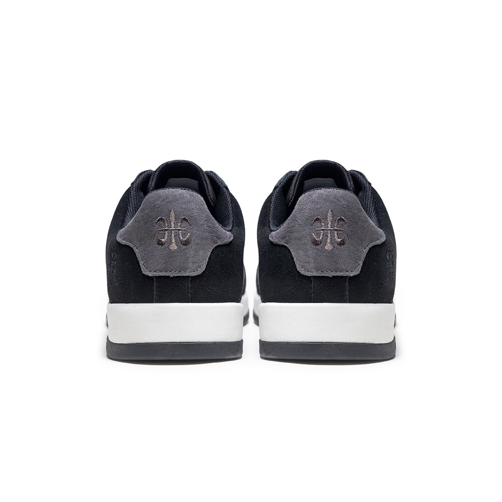 Men's Icon Ultra Lux Black Gray Leather Sneakers