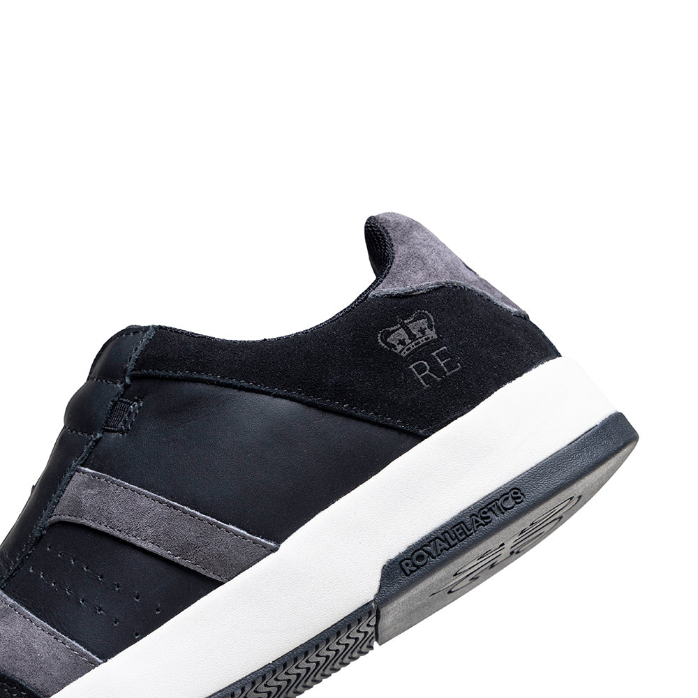 Men's Icon Ultra Lux Black Gray Leather Sneakers
