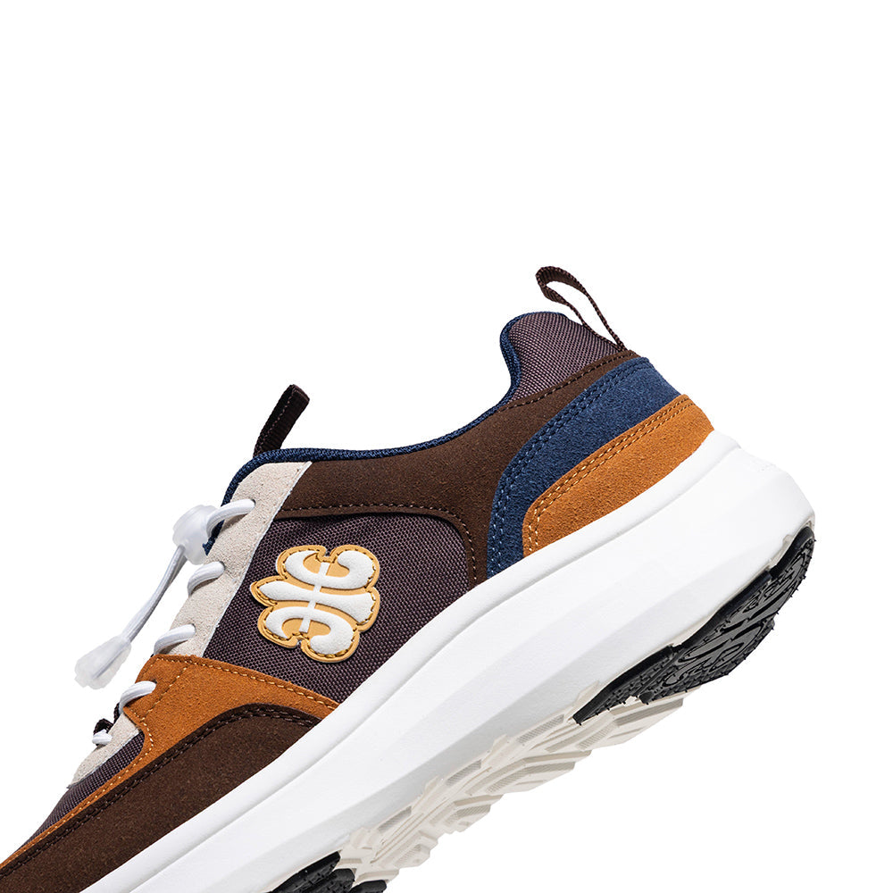 Men's Riviera Brown Blue Casual Sneakers