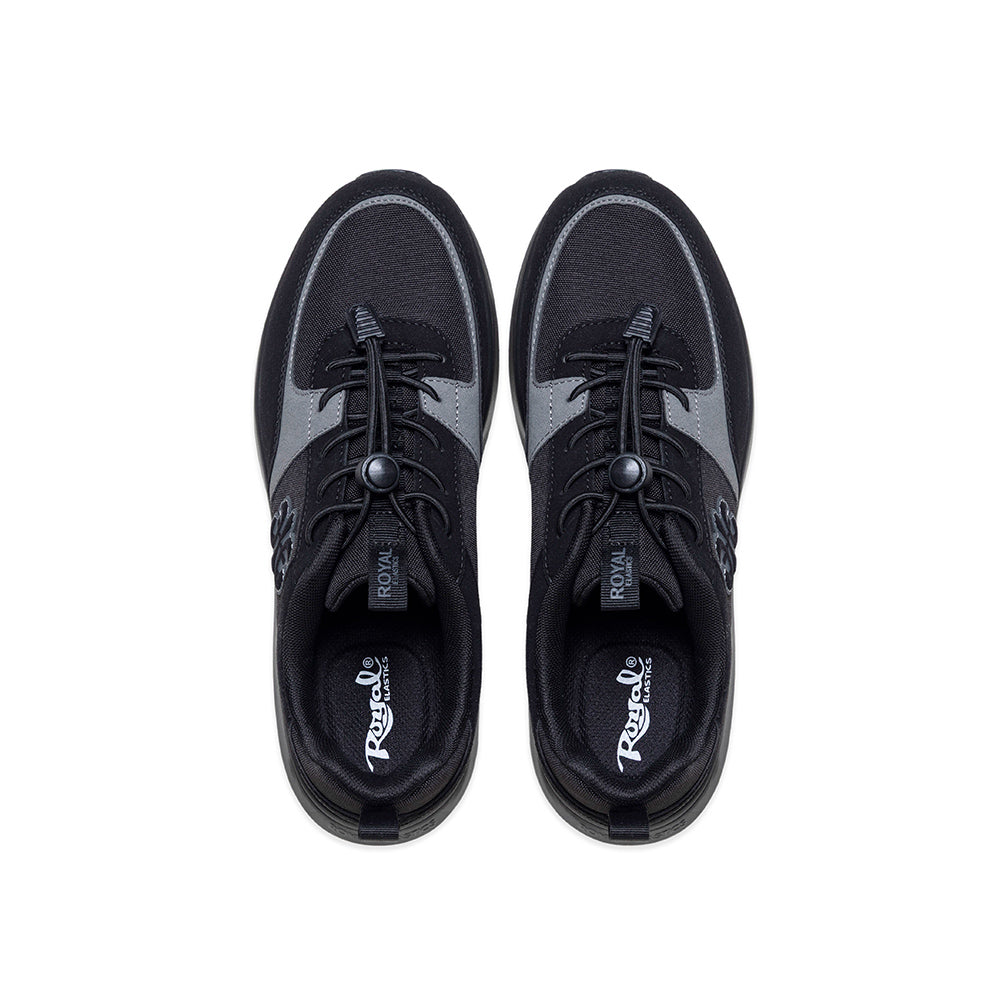 Men's Riviera Black Gray Casual Sneakers