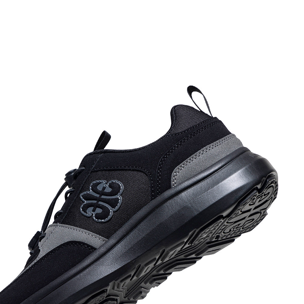 Men's Riviera Black Gray Casual Sneakers