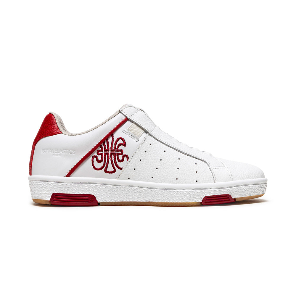 Women's Icon OG White Red Logo Leather Sneakers 901953-001