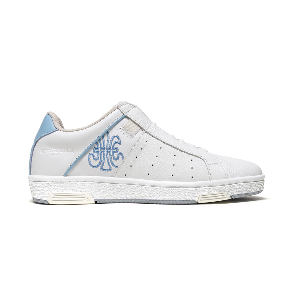 Women's Icon OG White Blue Logo Leather Sneakers 901953-005