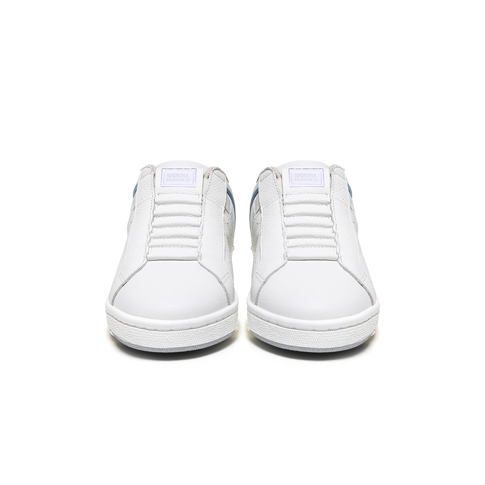 Women's Icon OG White Blue Logo Leather Sneakers 901953-005