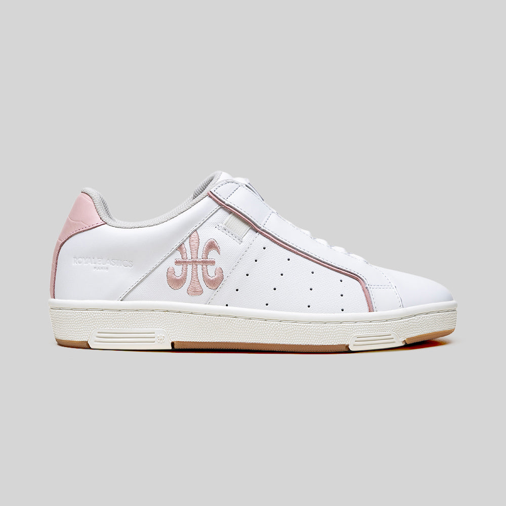 Women's Icon OG White Pink Logo Leather Sneakers 901962-001