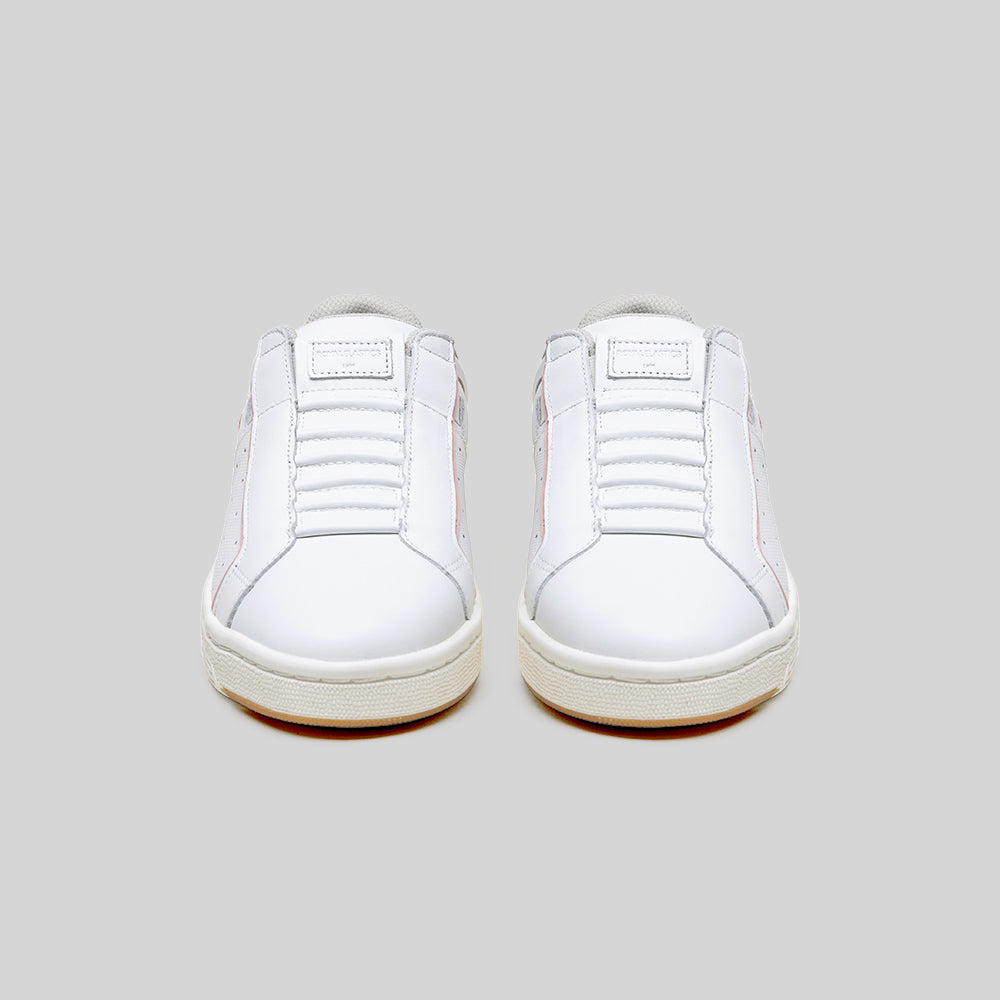 Women's Icon OG White Pink Logo Leather Sneakers 901962-001-3