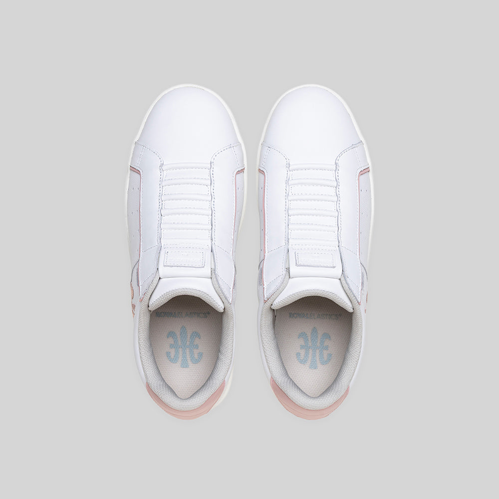 Women's Icon OG White Pink Logo Leather Sneakers 901962-001-6