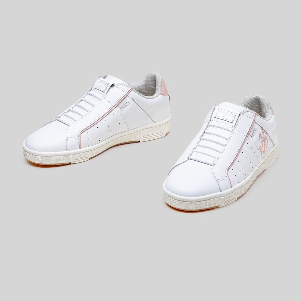 Women's Icon OG White Pink Logo Leather Sneakers 901962-001-7