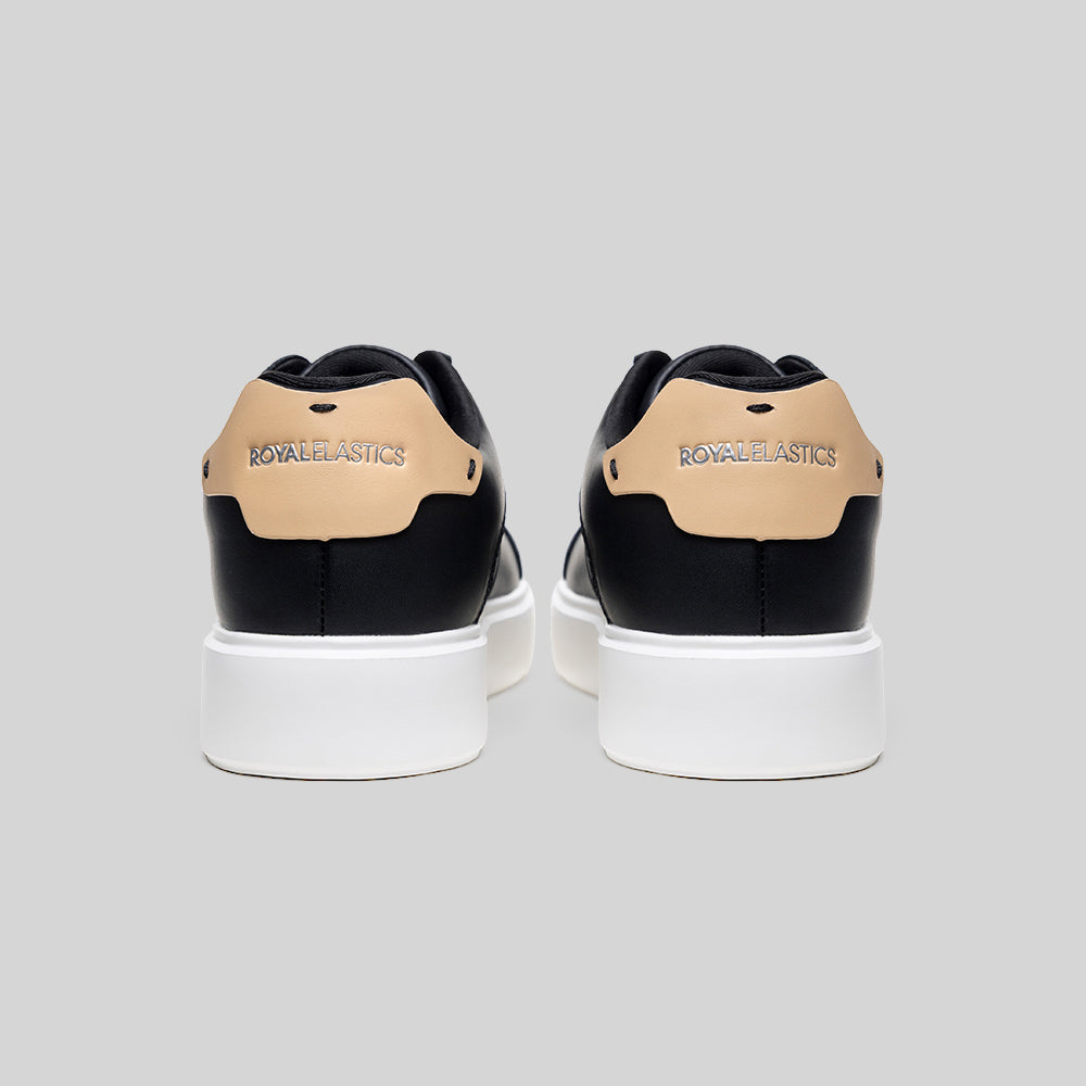 Women's Icon 3.0 Black Beige Leather Sneakers 902061-997-4