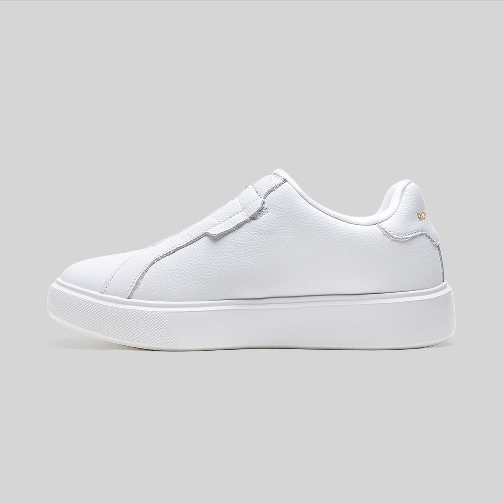 Women's Bishop White Leather Sneakers 902161-000-2