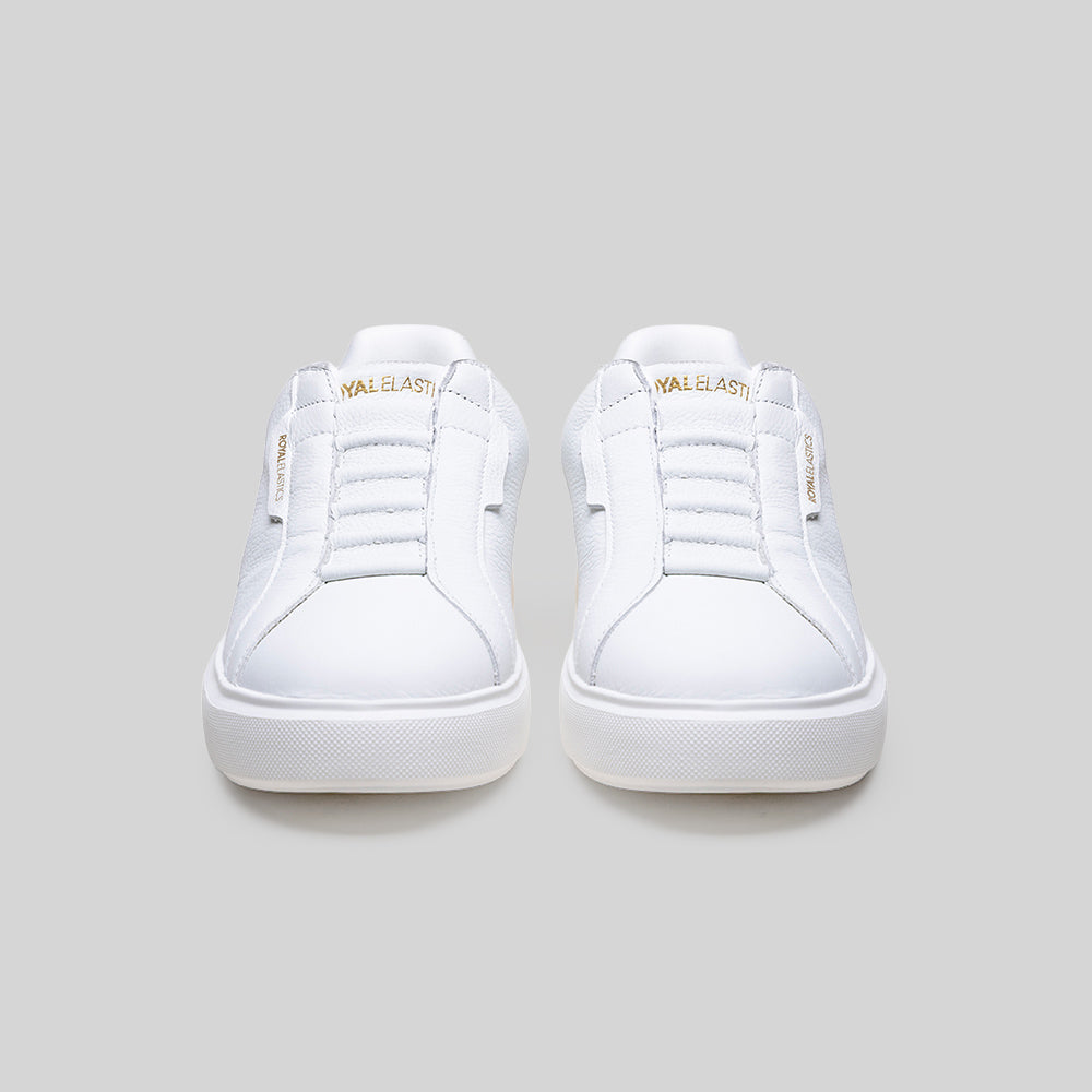 Women's Bishop White Leather Sneakers 902161-000-3