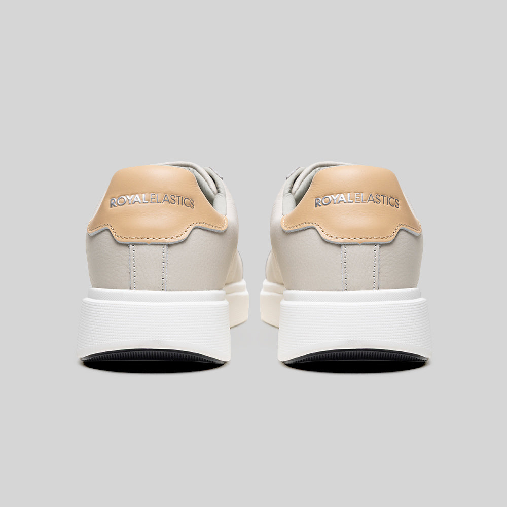 Women's Honor Beige Gray Beige Leather Sneakers 902261-778-4