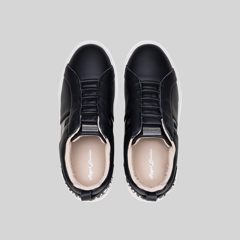 Women's Icon Supreme Black Leather Sneakers 902461-999-6