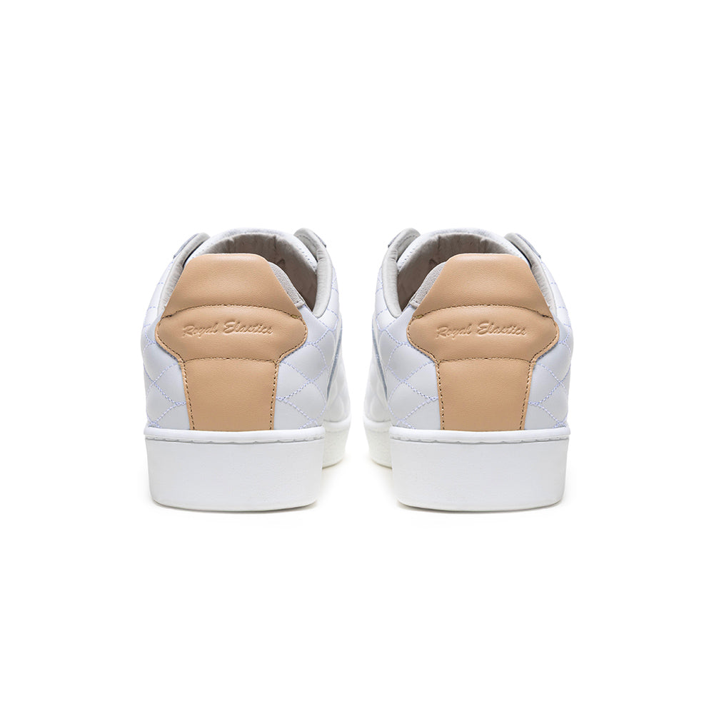 Women's Icon Lux White Beige Leather Sneakers 902553-007-3