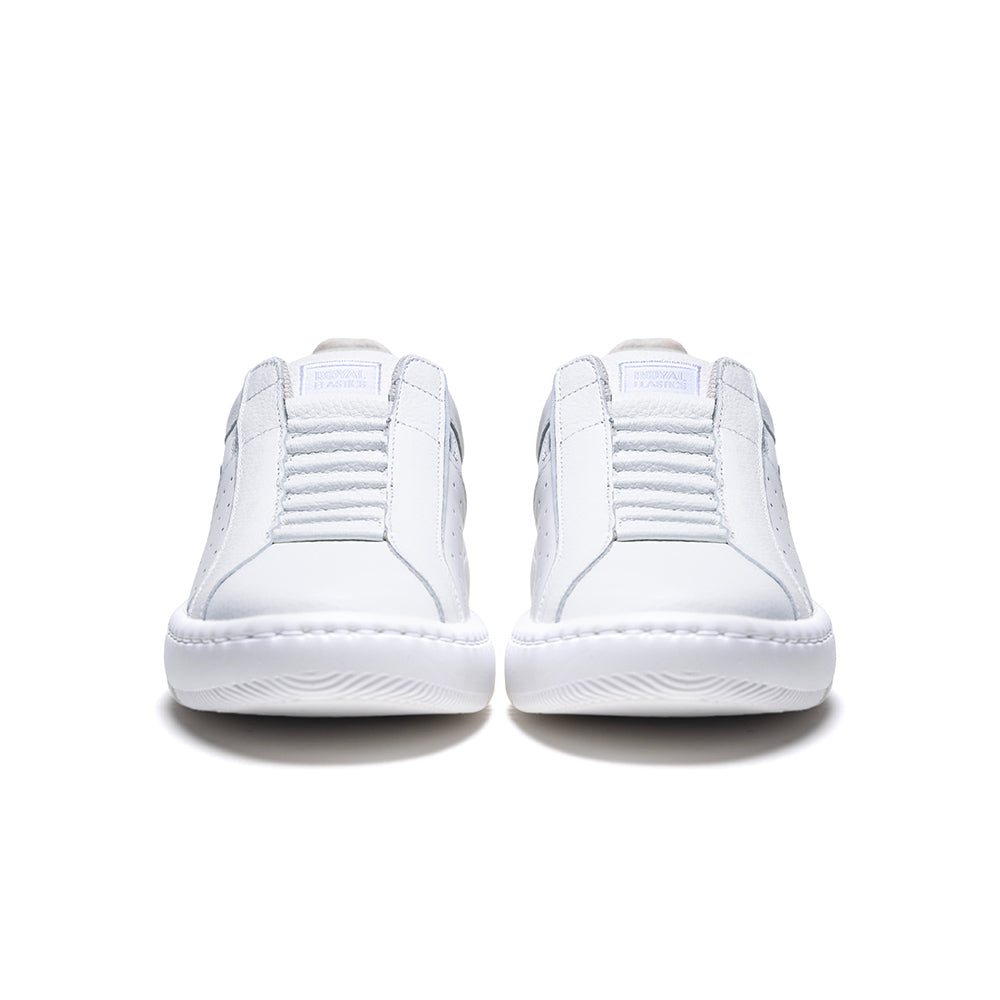 Women's Icon 2.0X White Silver Beige Leather Sneakers 906352-087-2