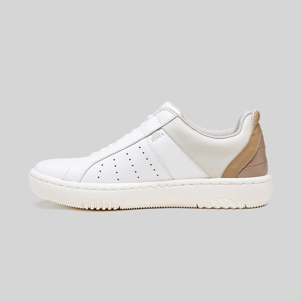 Women's Icon 2.0X White Beige Brown Leather Sneakers 906362-007-2