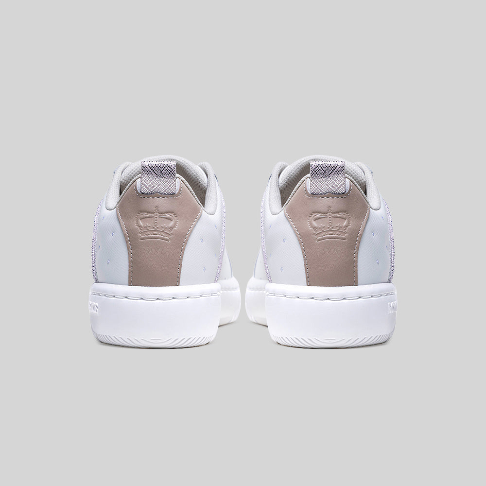Women's Icon 2.0 White Pink Beige Logo Leather Sneakers 906561-017-3