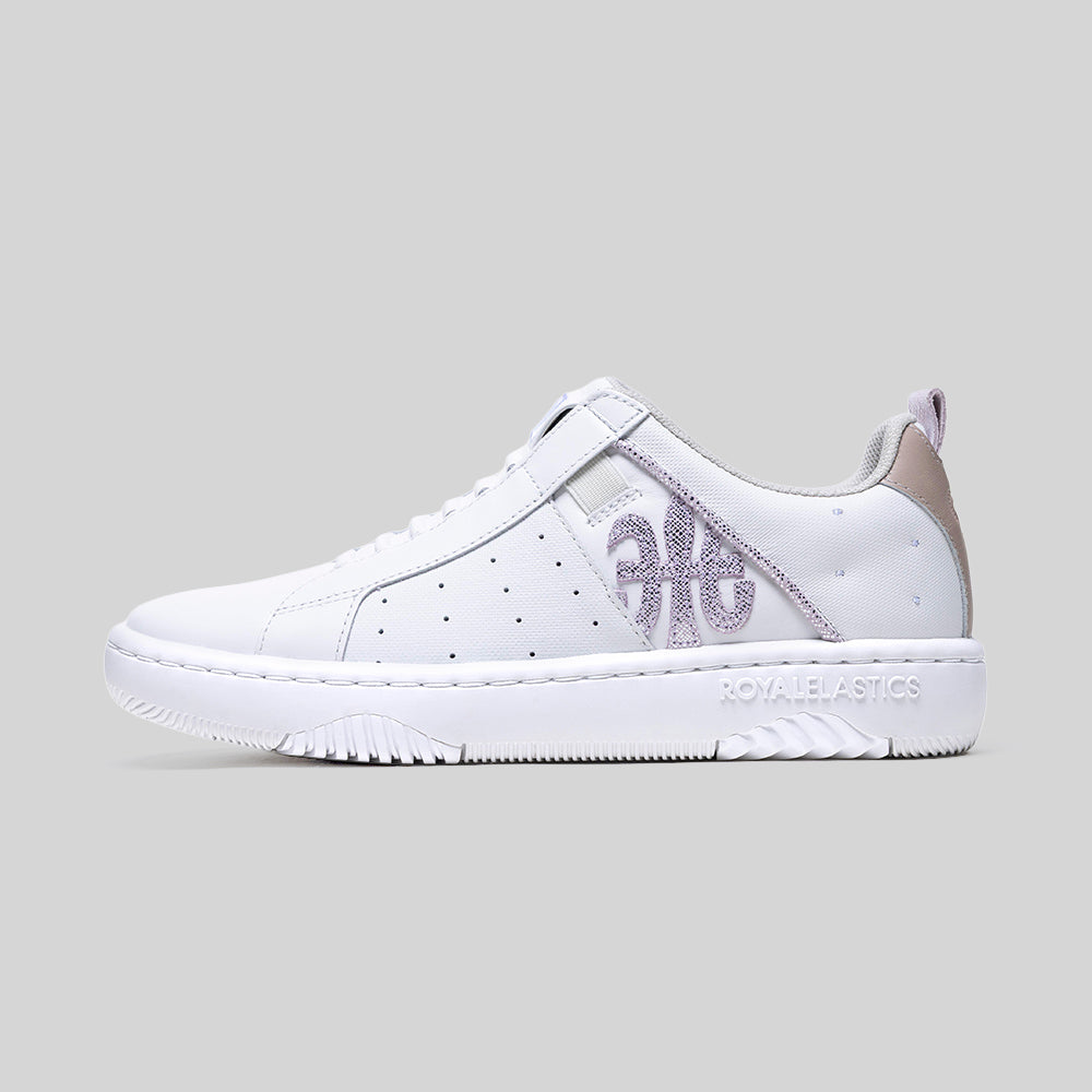 Women's Icon 2.0 White Pink Beige Logo Leather Sneakers 906561-017-6