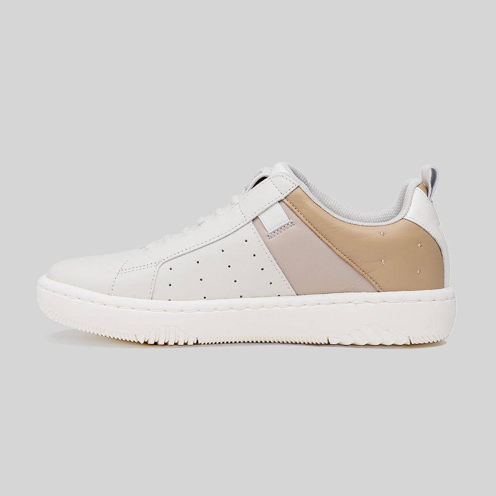 Women's Icon 2.0 Beige Tan White Logo Leather Sneakers 906562-770-2