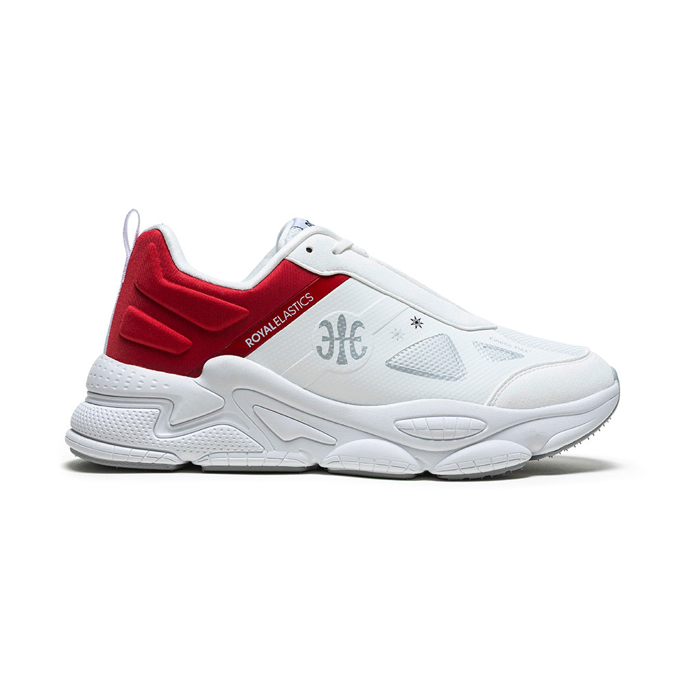 Women's SKY (Star I) White Red Mesh Sneakers 907361-011 - ROYAL ELASTICS