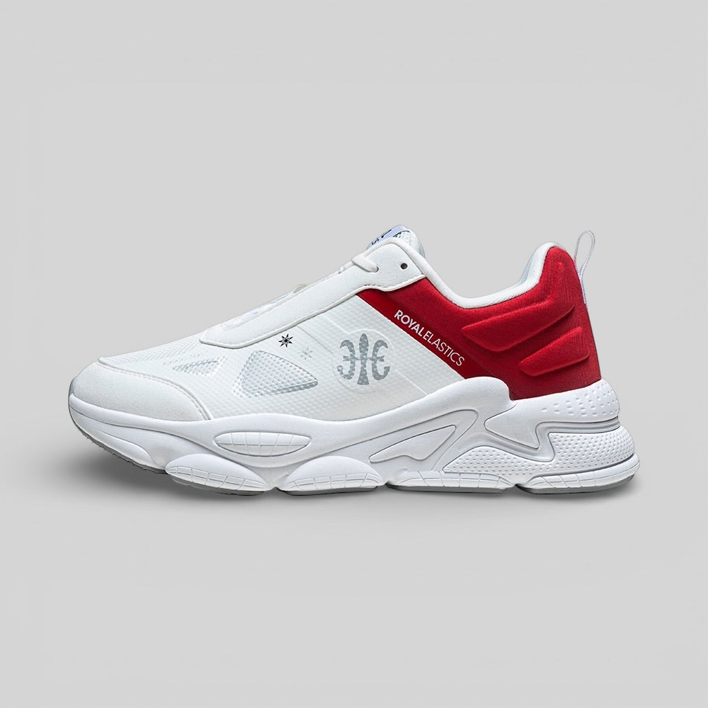 Women's SKY (Star I) White Red Mesh Sneakers 907361-011-6