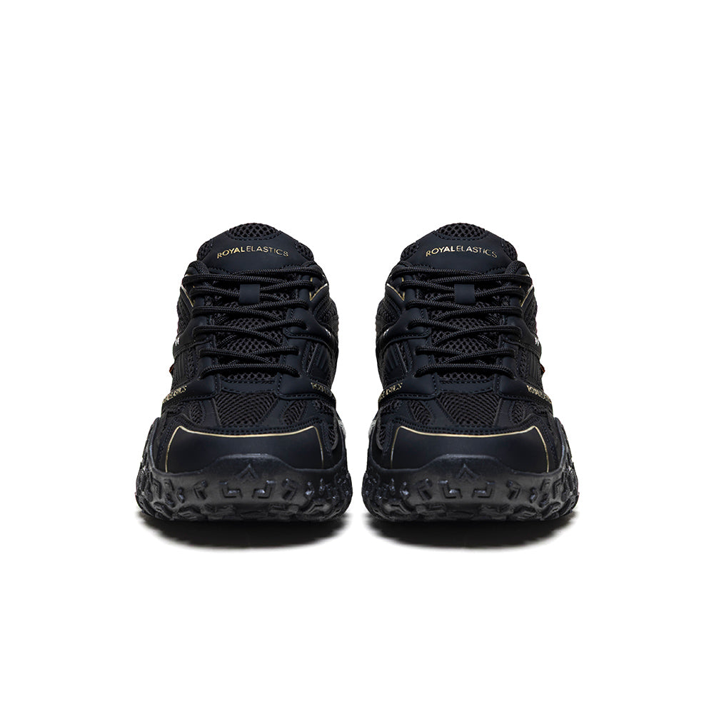 Women's DUNE (Star II) Black Mesh Sneakers 910161-999 - ROYAL ELASTICS