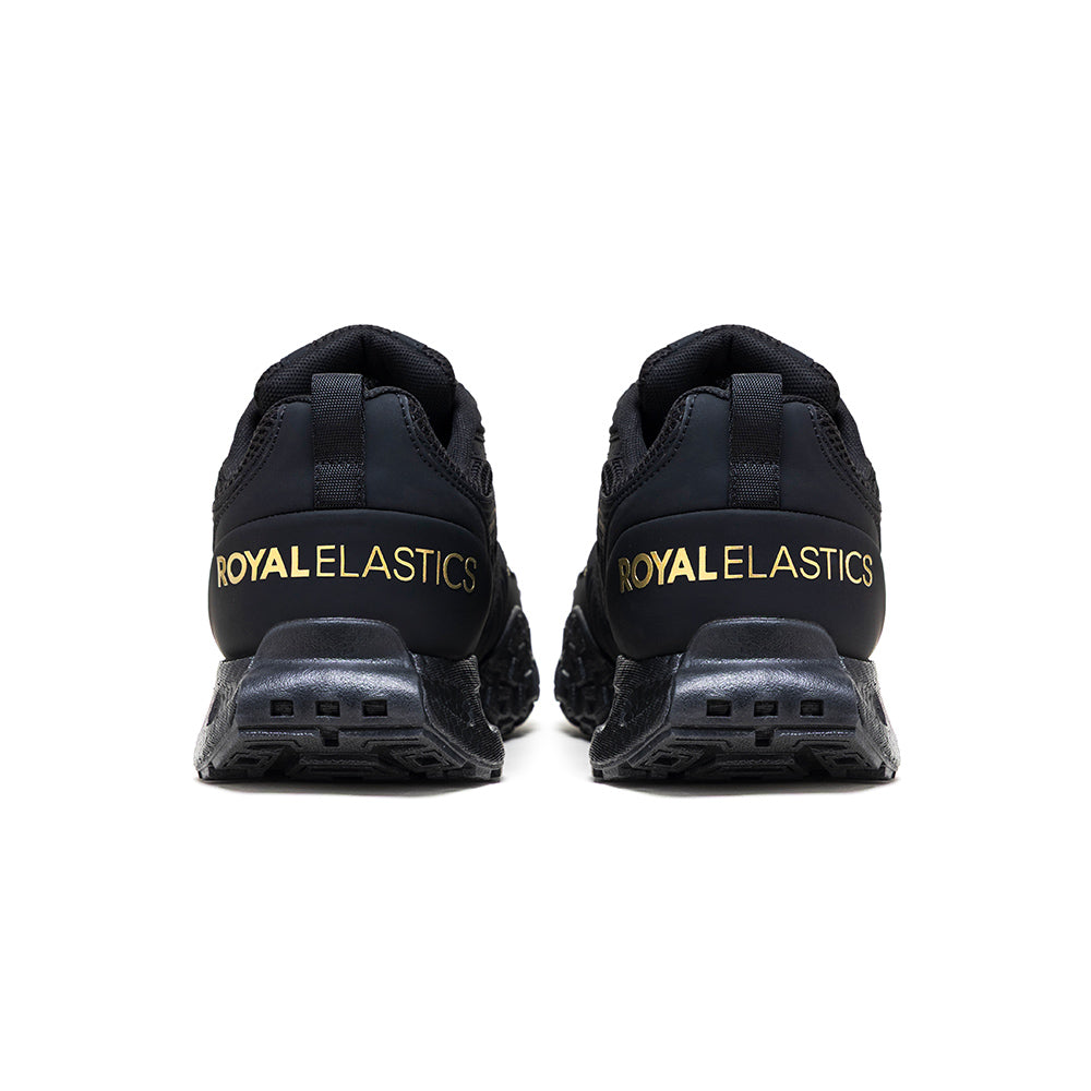 Women's DUNE (Star II) Black Mesh Sneakers 910161-999 - ROYAL ELASTICS