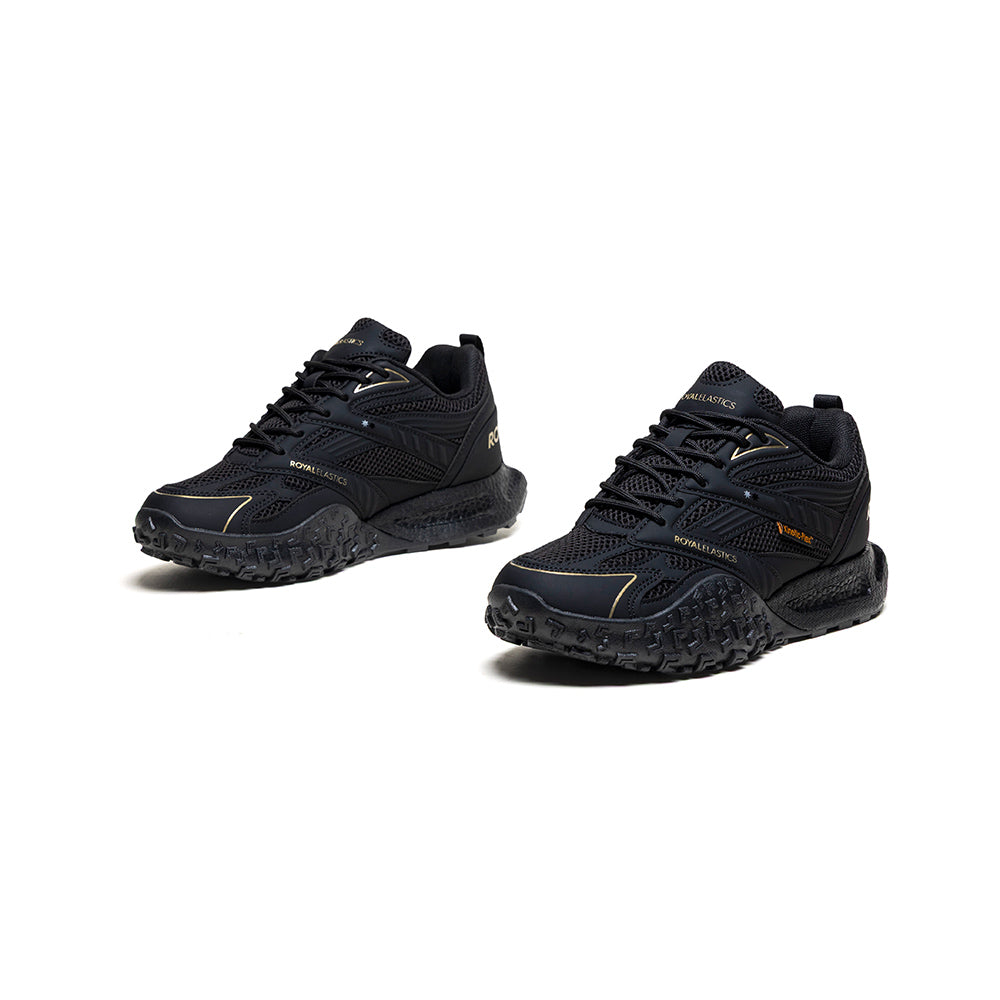 Women's DUNE (Star II) Black Mesh Sneakers 910161-999 - ROYAL ELASTICS