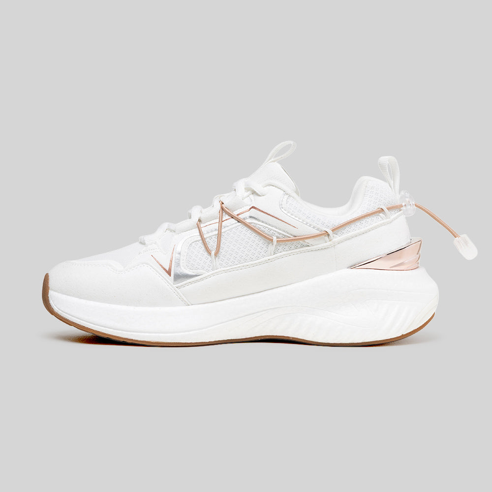 Women's TRON (Star III) White Rose Gold Mesh Sneakers 910261-007-6