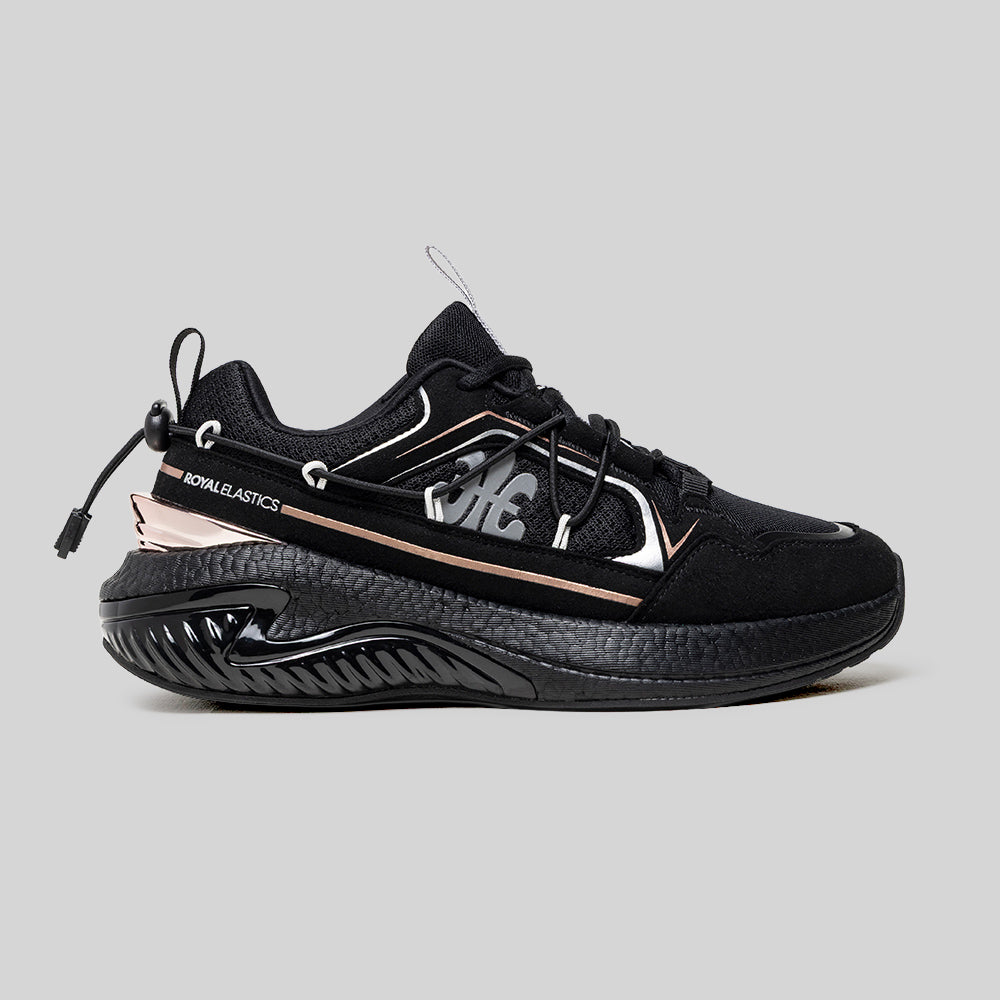 Women's TRON (Star III) Black Rose Gold Mesh Sneakers 910261-997