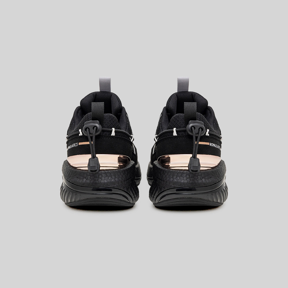Women's TRON (Star III) Black Rose Gold Mesh Sneakers 910261-997-3