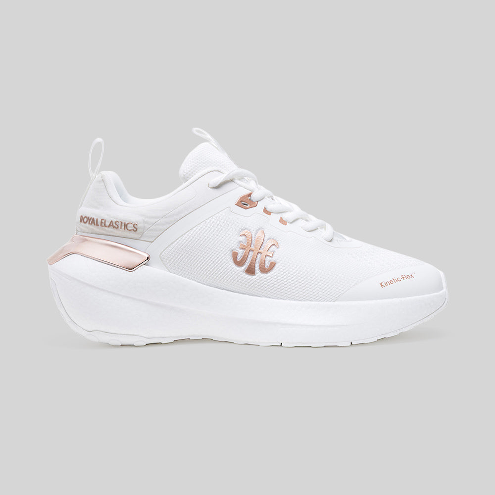 Women's Noah White Rose Gold Mesh Sneakers 910361-007-1