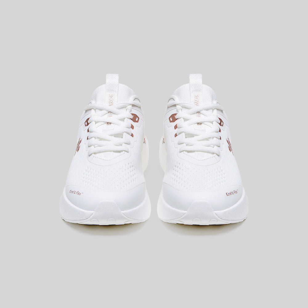 Women's Noah White Rose Gold Mesh Sneakers 910361-007-3