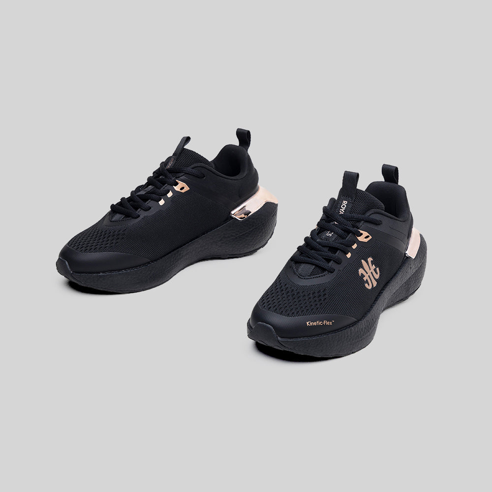Women's Noah Black Rose Gold Mesh Sneakers 910361-997-7