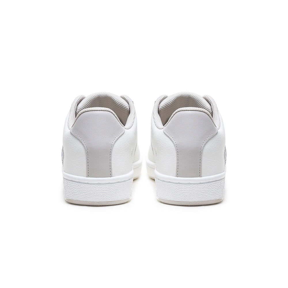 Women's Icon OG White Silver Logo Leather Sneakers