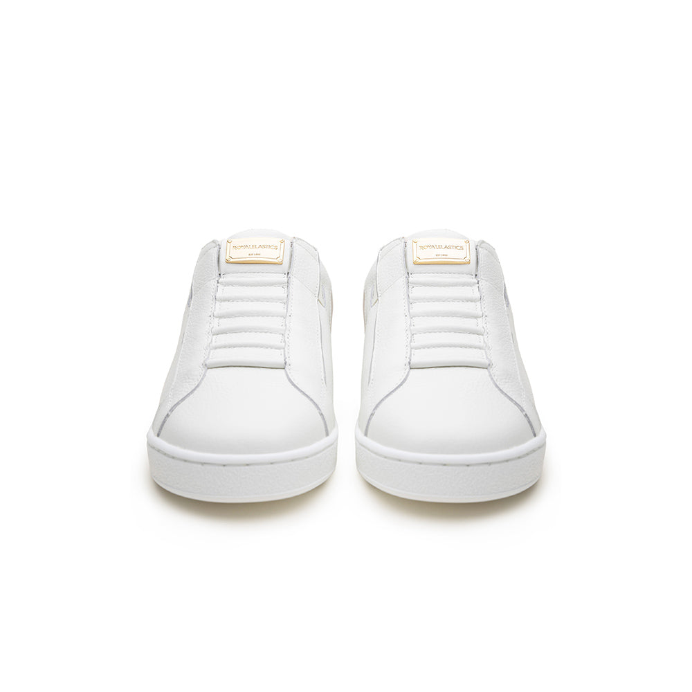 Women's Adelaide Lux White Beige Leather Sneakers