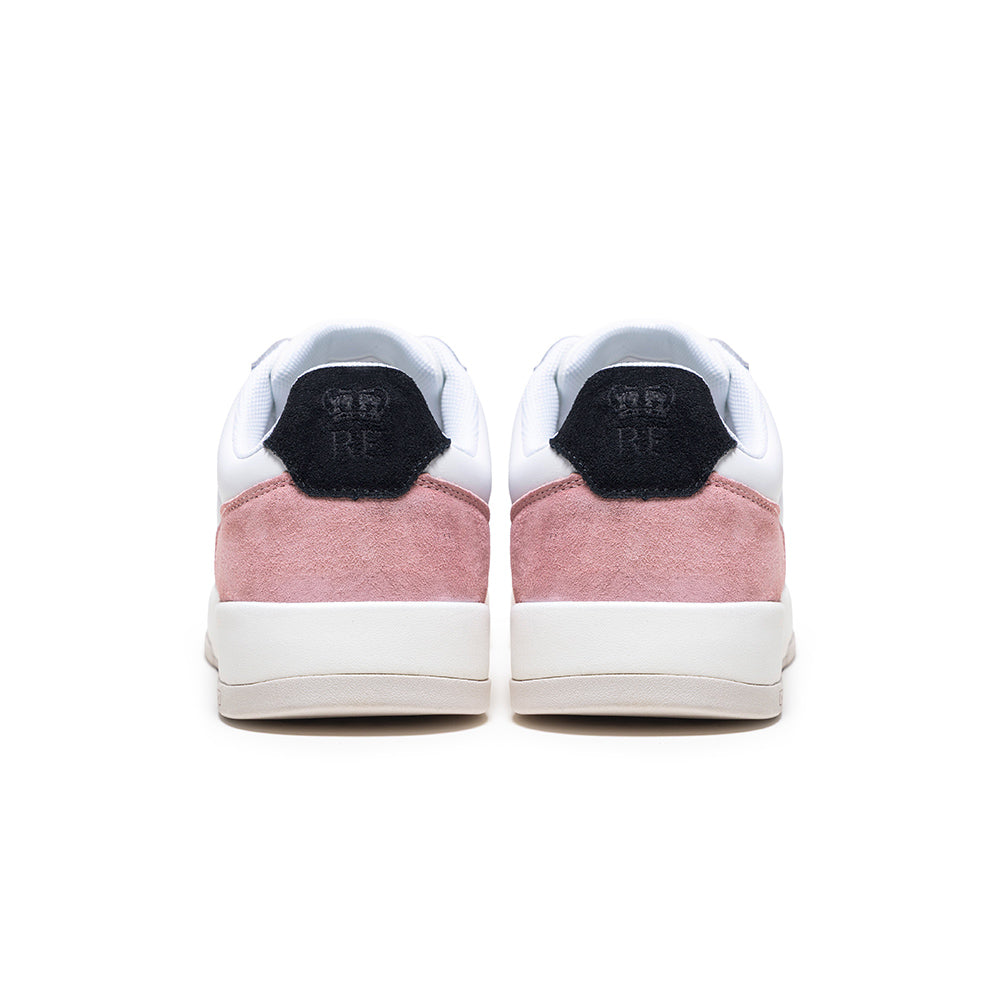Women's Crown Lux White Pink Purple Leather Sneakers