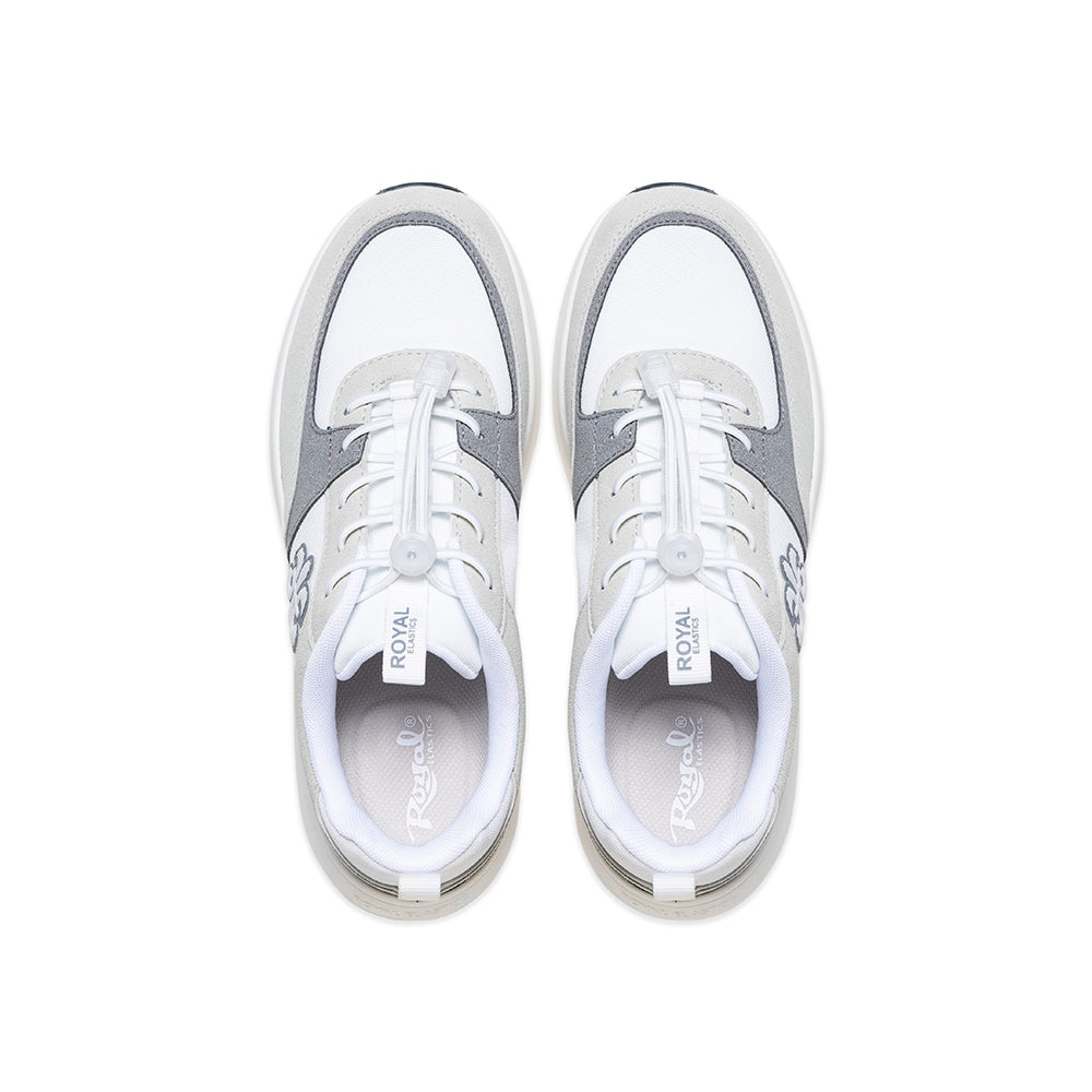Women's Riviera White Gray Casual Sneakers