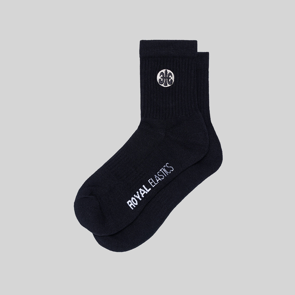 Cotton Crew Socks Black F51162-998-1