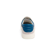 Men's Knight Gray Blue Leather Loafers 00184-885 - ROYAL ELASTICS