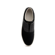 Men's Knight Black White Leather Loafers 00184-998 - ROYAL ELASTICS